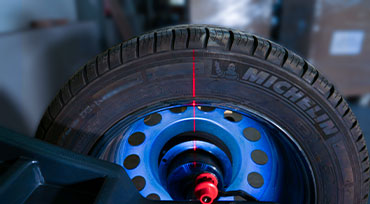 Präzise Markierung des Gewichtslage